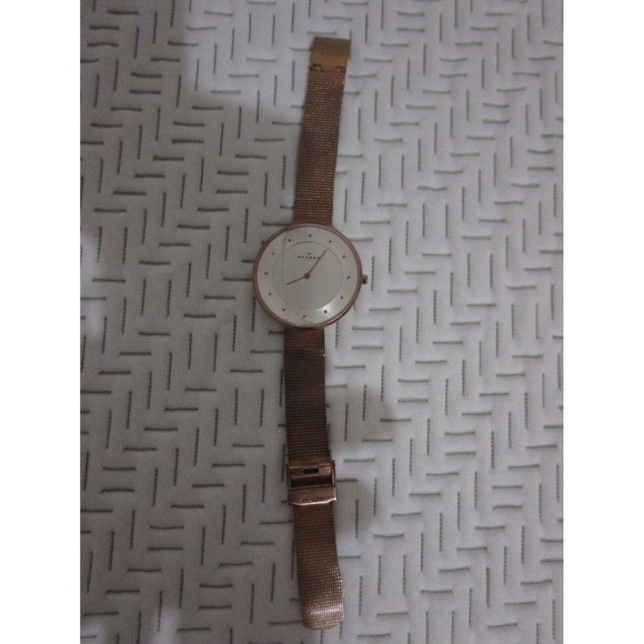 Skagen SKW2142 Gitte Rose-tone Stainless Steel Mesh Watch LOT OF 2 -PARTS/REPAIR main image 16